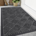 Front Door Mat 47x32 Light Grey - Heavy Duty Dirt Trapping Mat