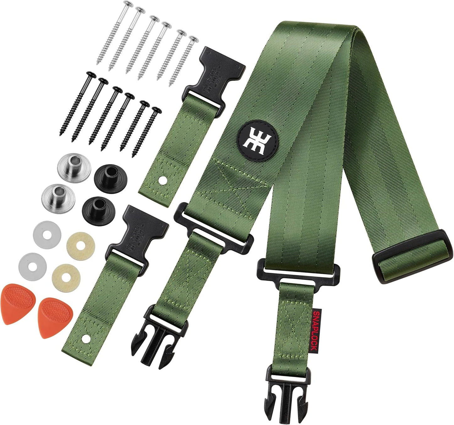 Amumu SNAPLOCK Pro Guitar Strap - Quick-Release & Pick Holder - Gift for Guitarists