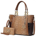 MKF Collection Merlina Faux Crocodile-Embossed Tote Bag - Structured