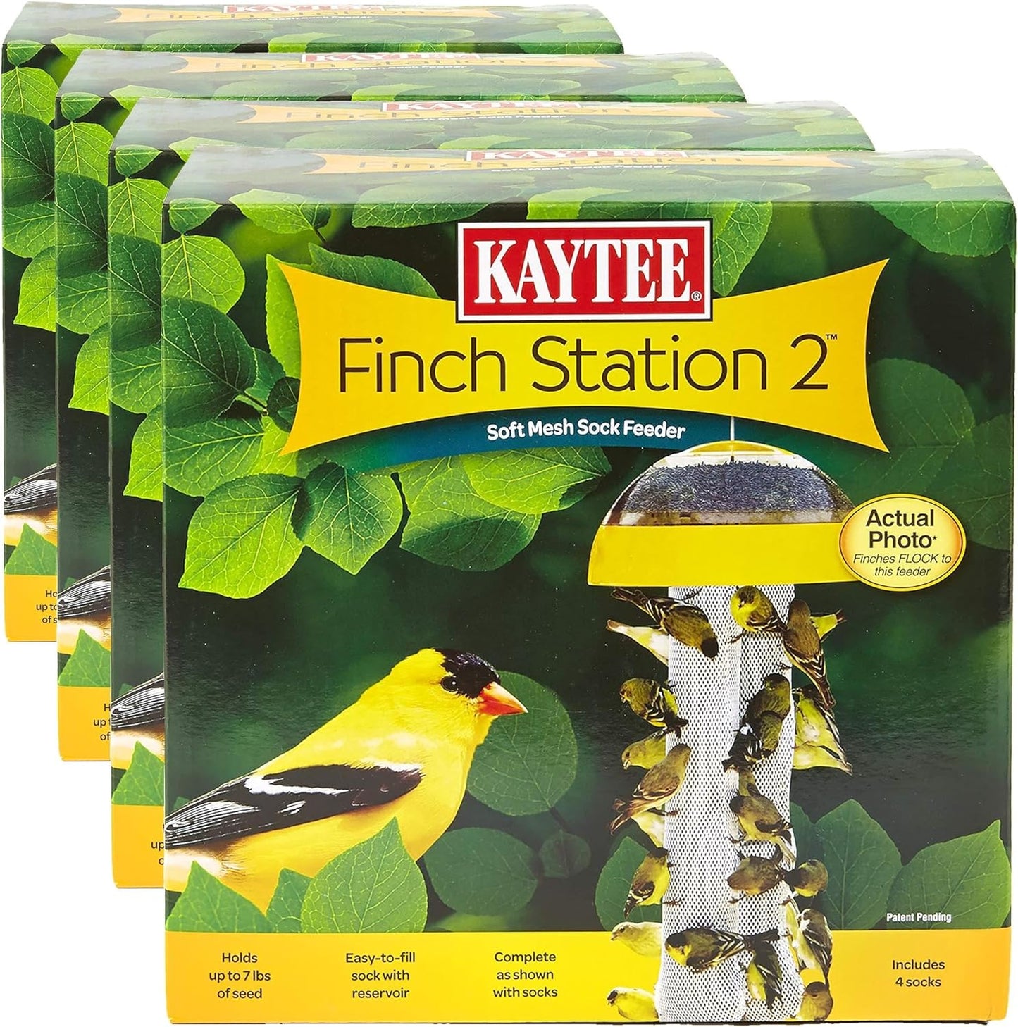 Kaytee Wild Bird Finch Station 2 Soft Mesh Sock Feeder Pack