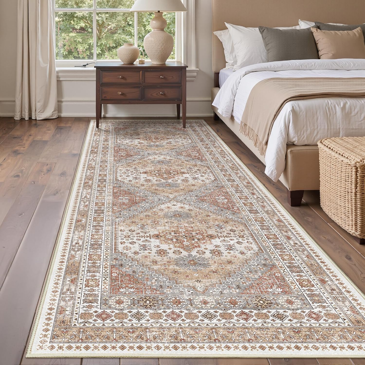 3x10 Runner Rug Non Slip Washable for Entryway and Hallway