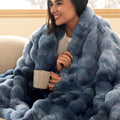 Bedsure GentleSoft Fluffy Faux Fur Throw Blanket - Cozy Cloud Feel