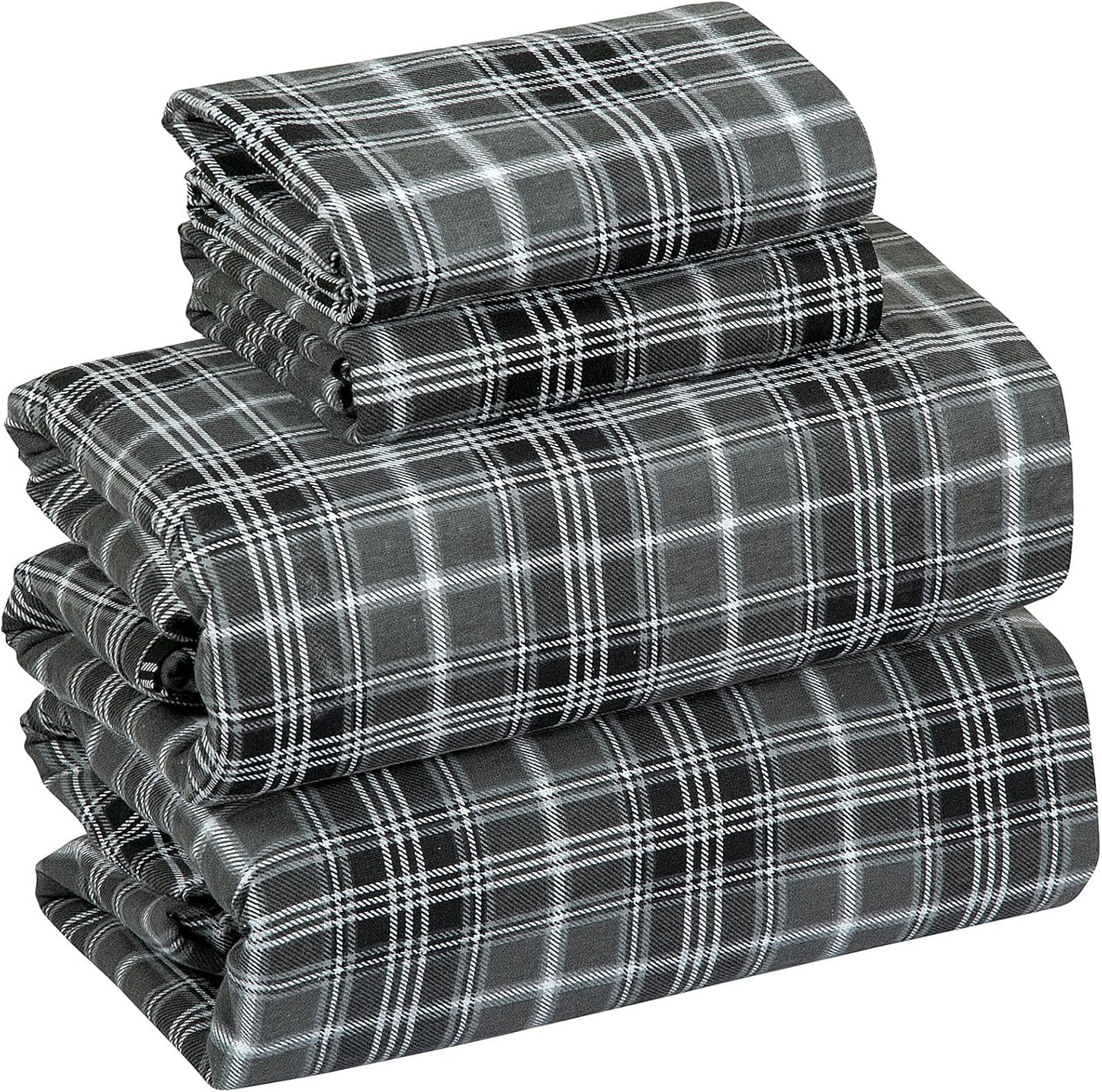 Bliss Casa 4 Piece Cotton Flannel Sheets Set for Full Size Bed