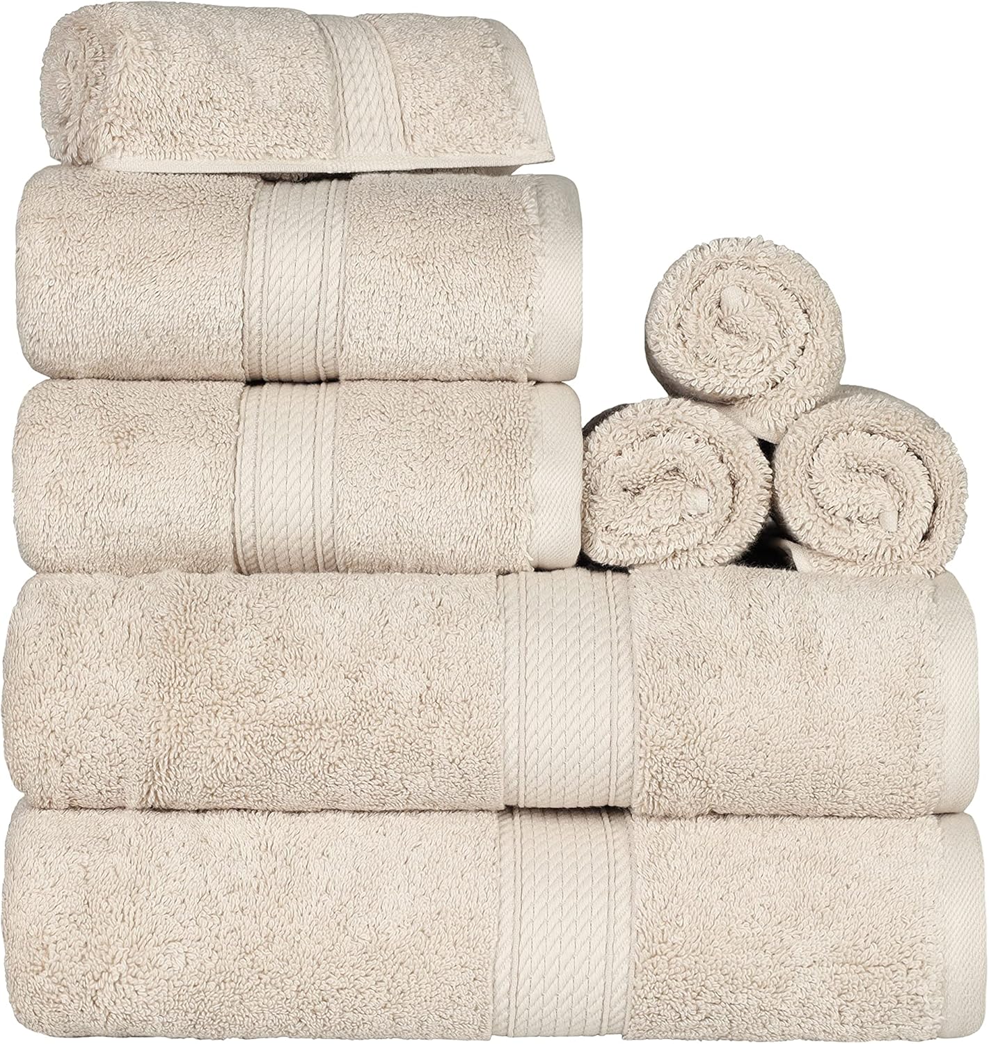 Superior Egyptian Cotton Pile Towel Set for Luxurious Comfort
