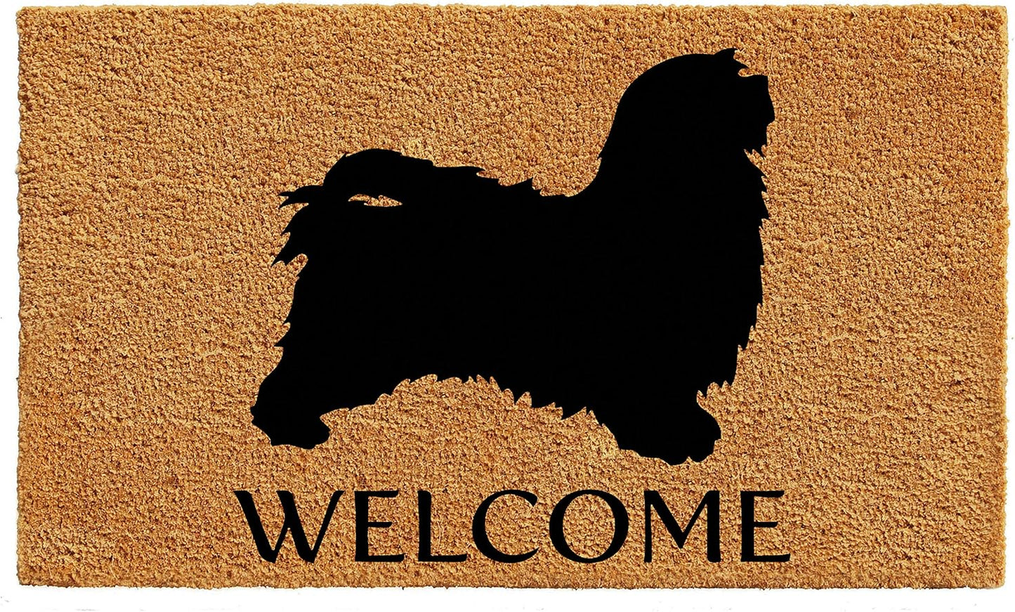 Calloway Mills Havanese Doormat - Durable Natural/Black Design