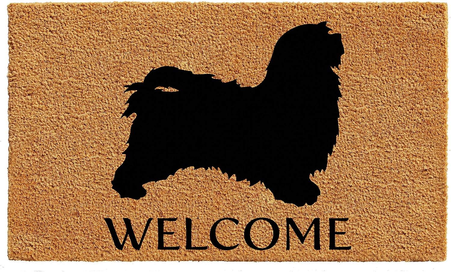 Calloway Mills Havanese Doormat - Durable Natural/Black Design
