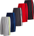 Men's Dry-Fit Athletic Performance Shorts 5-Pack - Quick Dry