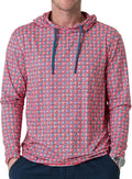 Mens Performance Hoodie Lightweight Long Sleeve Pullover - UPF 50
