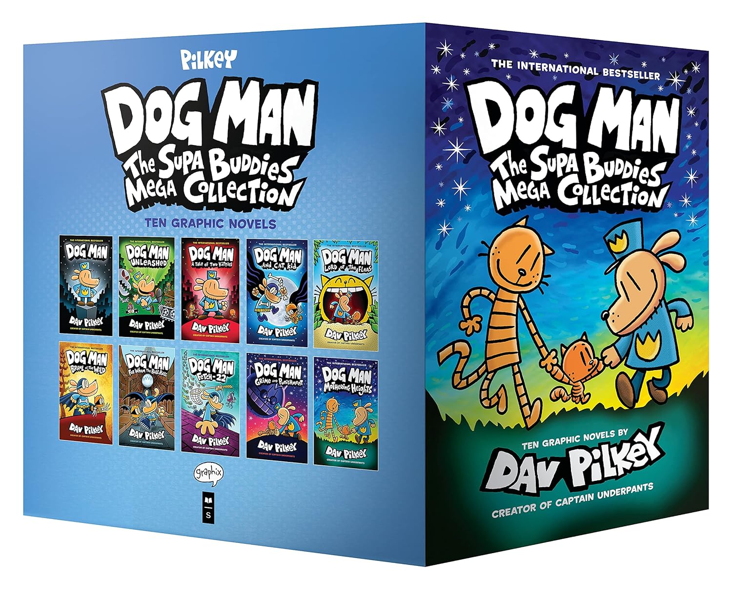 Dog Man: The Supa Buddies Mega Collection Box Set for Kids