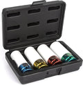 Titan 21095 4-Piece Non-marring Impact Deep Lug Nut Socket Set - Wheel