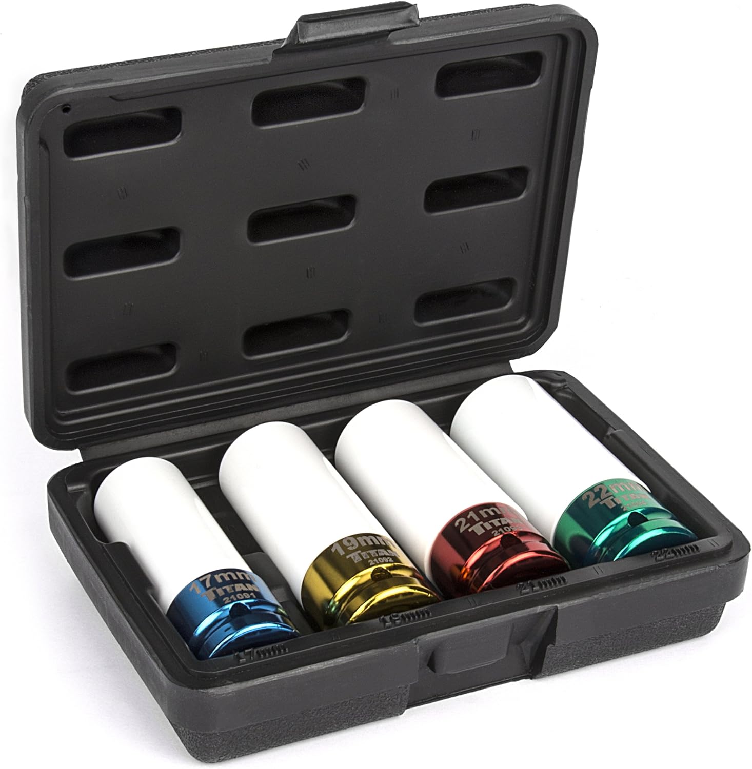 Titan 21095 4-Piece Non-marring Impact Deep Lug Nut Socket Set