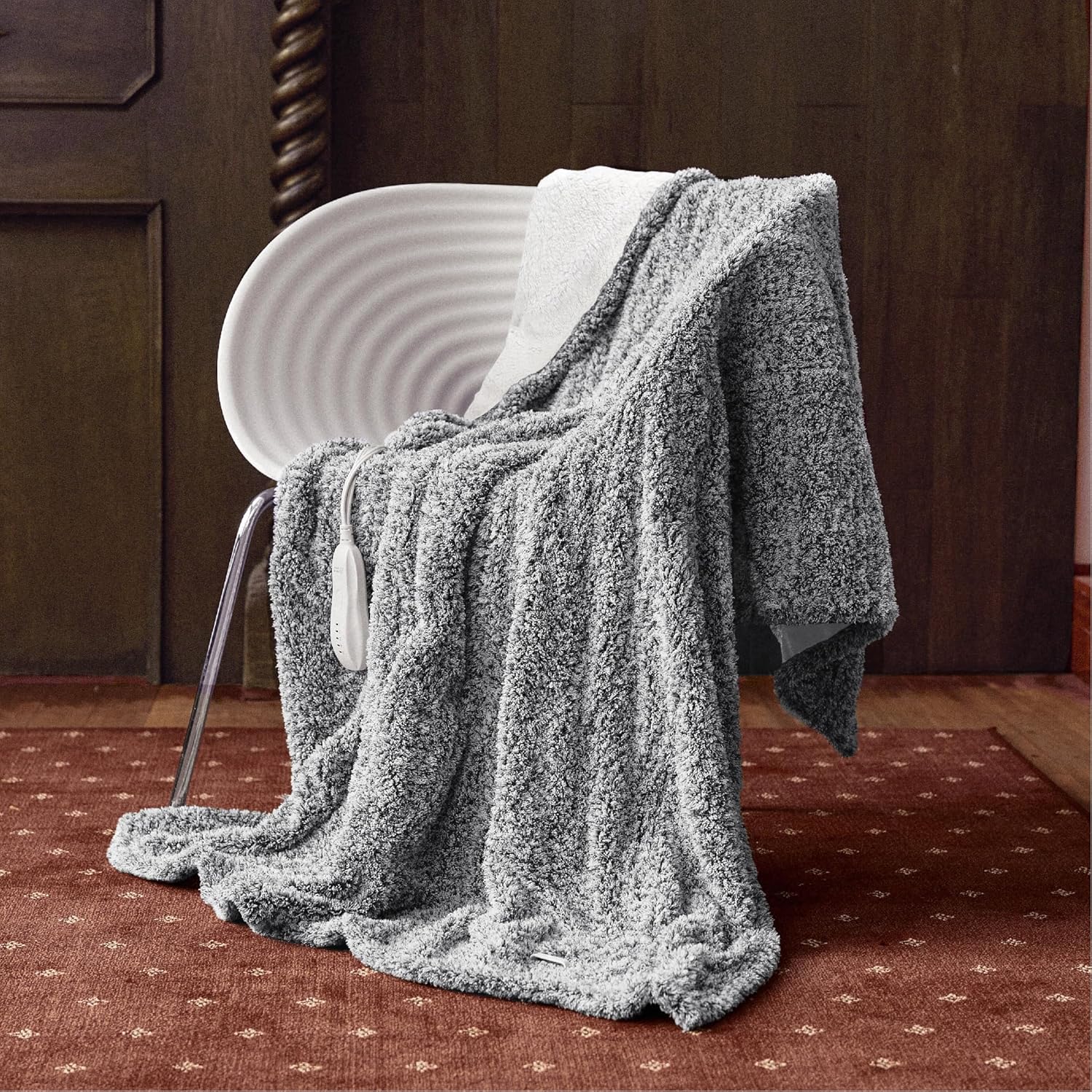 Heated Blanket Electric Throw 50in x 60in with 5 Heating Levels