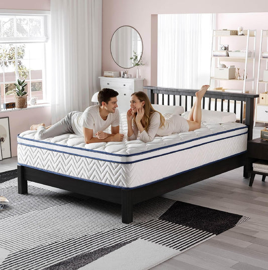 10 Inch Queen Hybrid Mattress for Pressure Relief & Support