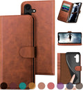Samsung Galaxy S24 Plus Genuine Leather Wallet Case - RFID Blocking