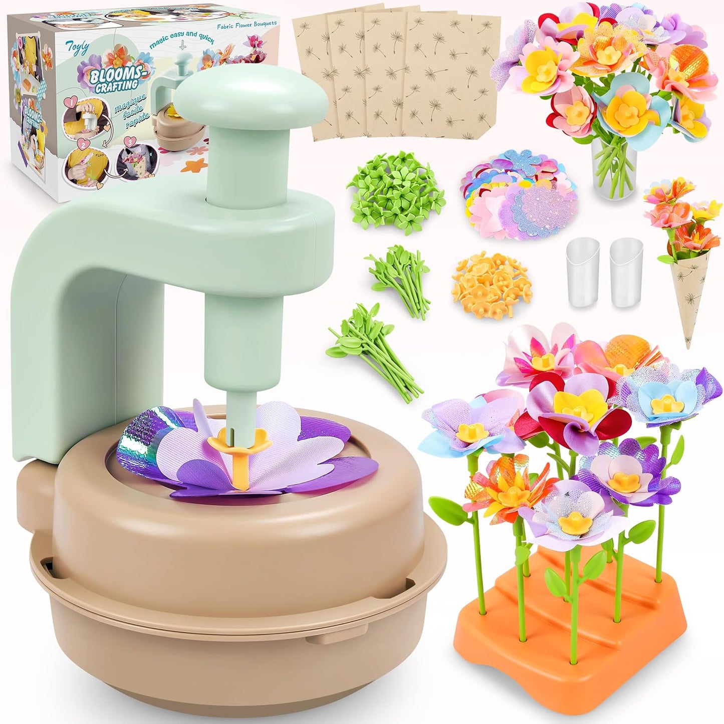 DIY Fabric Flower Bouquet Kit - Creative Fun for Kids