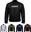 HWK Motorcycle Jacket Men's Riding Textile Racing Hi-Vis - CE Armor