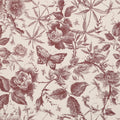 Peel and Stick Wallpaper Contact Paper Red Maroon Rose Butterfly