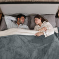 Electric Blanket Queen Size Heated Throw - Dual Control Comfort