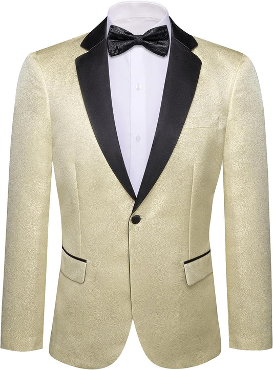 Barry.Wang Blazer for Men Paisley Sport Coat Lightweight Jacket