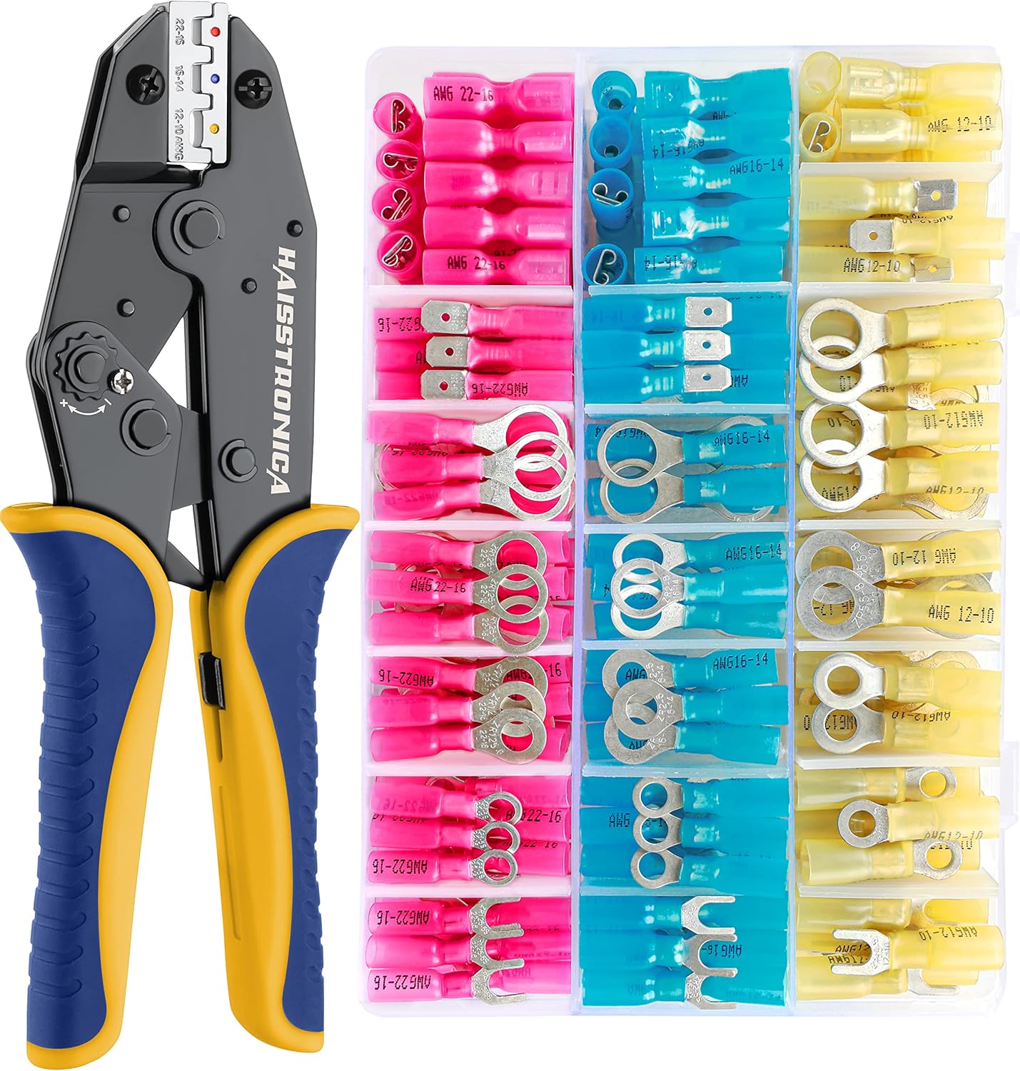 Haisstronica Crimping Tool for Heat Shrink Connectors HS-8327