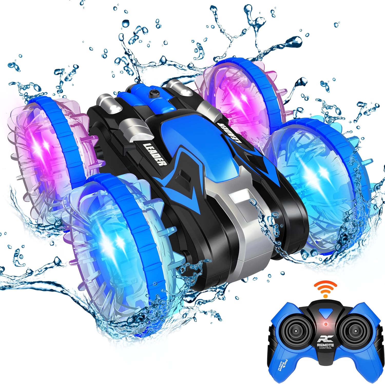 Hony Amphibious RC Car: Waterproof Stunt Monster Truck