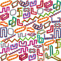 Wacky Track Fidget Toy 48 Links - Colorful Snap Snake for Focus