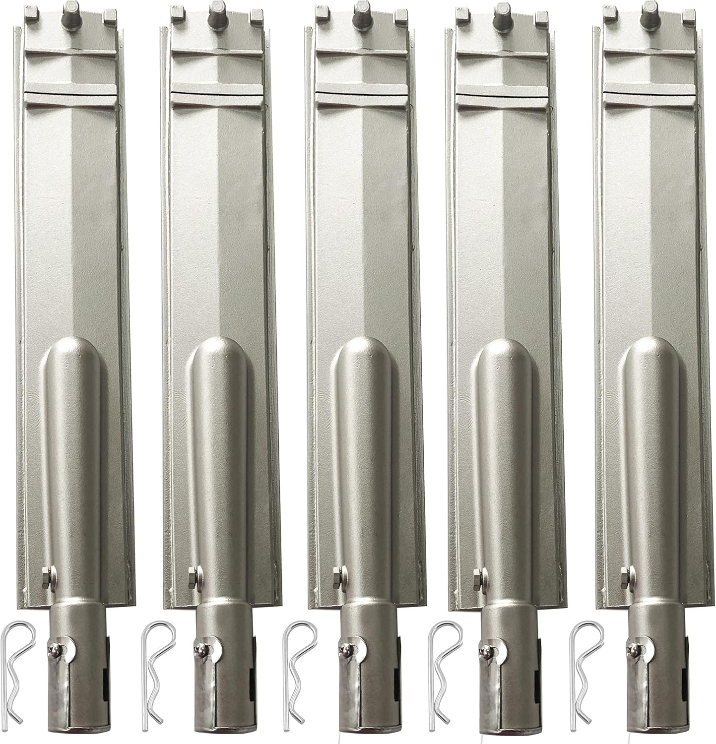 5PC Heavy Duty Cast Stainless Steel BBQ Grill Burners Set