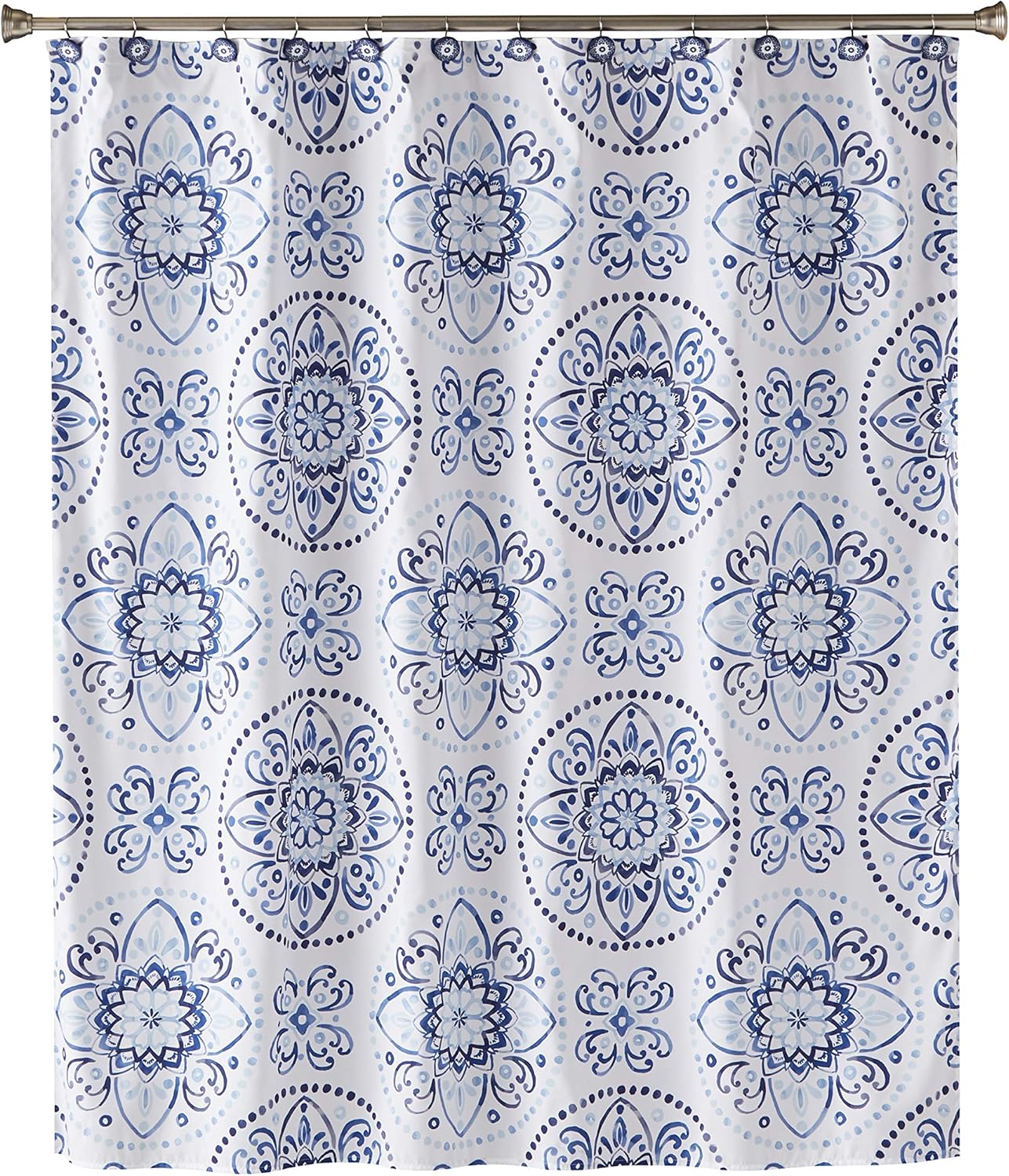 SKL Home Kali Blue Shower Curtain
