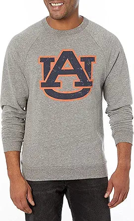 Auburn Tigers Men's Tri-Blend Crewneck Sweatshirt for Fans
