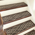 Soft Stair Treads Non-Slip Carpet Mat 28in x 9in - Safer Wooden Steps