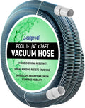 Swimming Pool Vacuum Hose 1-1/4 in x 36 ft - Kinkproof Swivel Cuff