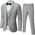 Mens Suit Tuxedo Set Slim Fit 3 Piece One Button - Classic Look