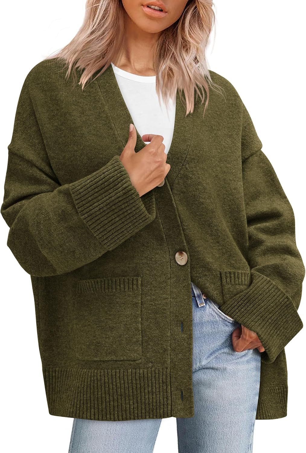 PRETTYGARDEN Women's Oversized Cardigan Sweaters for Fall
