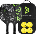 JOOLA Beastmode Pickleball Paddle Set of Two - Starter Set with Bag