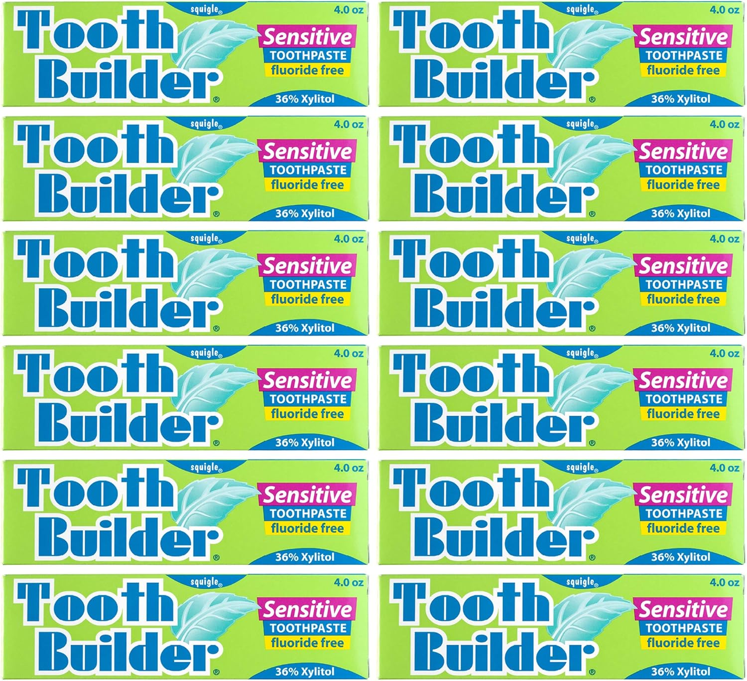 Squigle Tooth Builder SLS Free Toothpaste for Sensitive Teeth