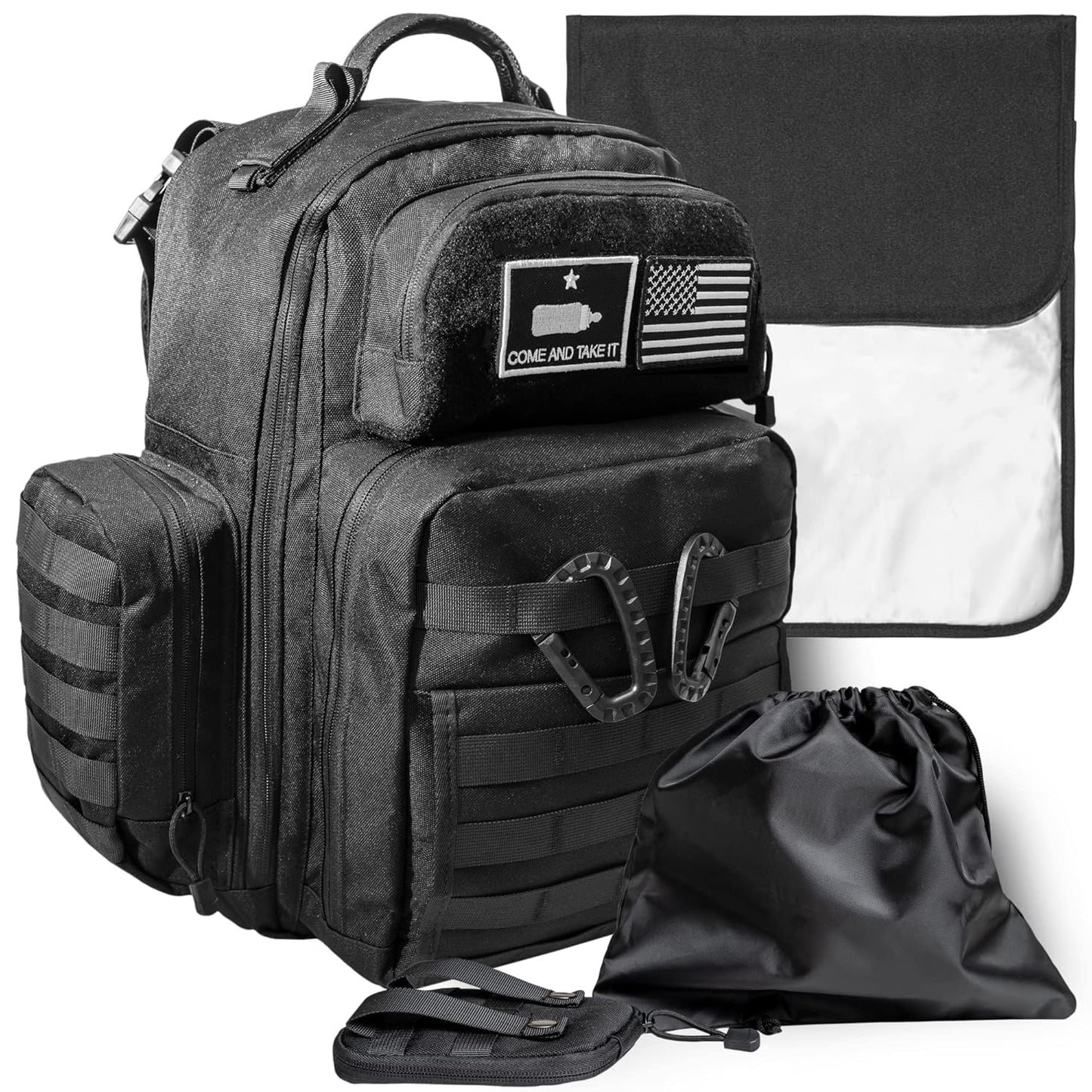Dad Diaper Bag - Molle-Style Military Backpack for Parents