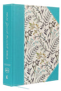 NKJV Journal the Word Bible Large Print Blue Floral Design