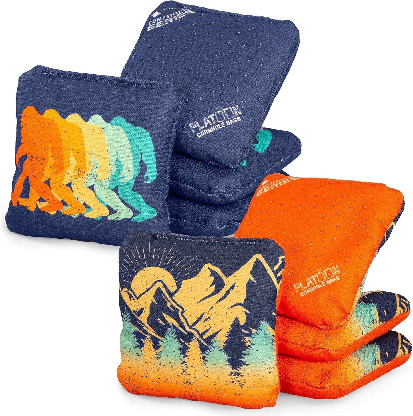 Play Platoon Competition Series Cornhole Bags Set of 8 for Pro Toss