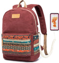Kinmac Canvas Backpack with Massage Cushioned Straps - Comfortable