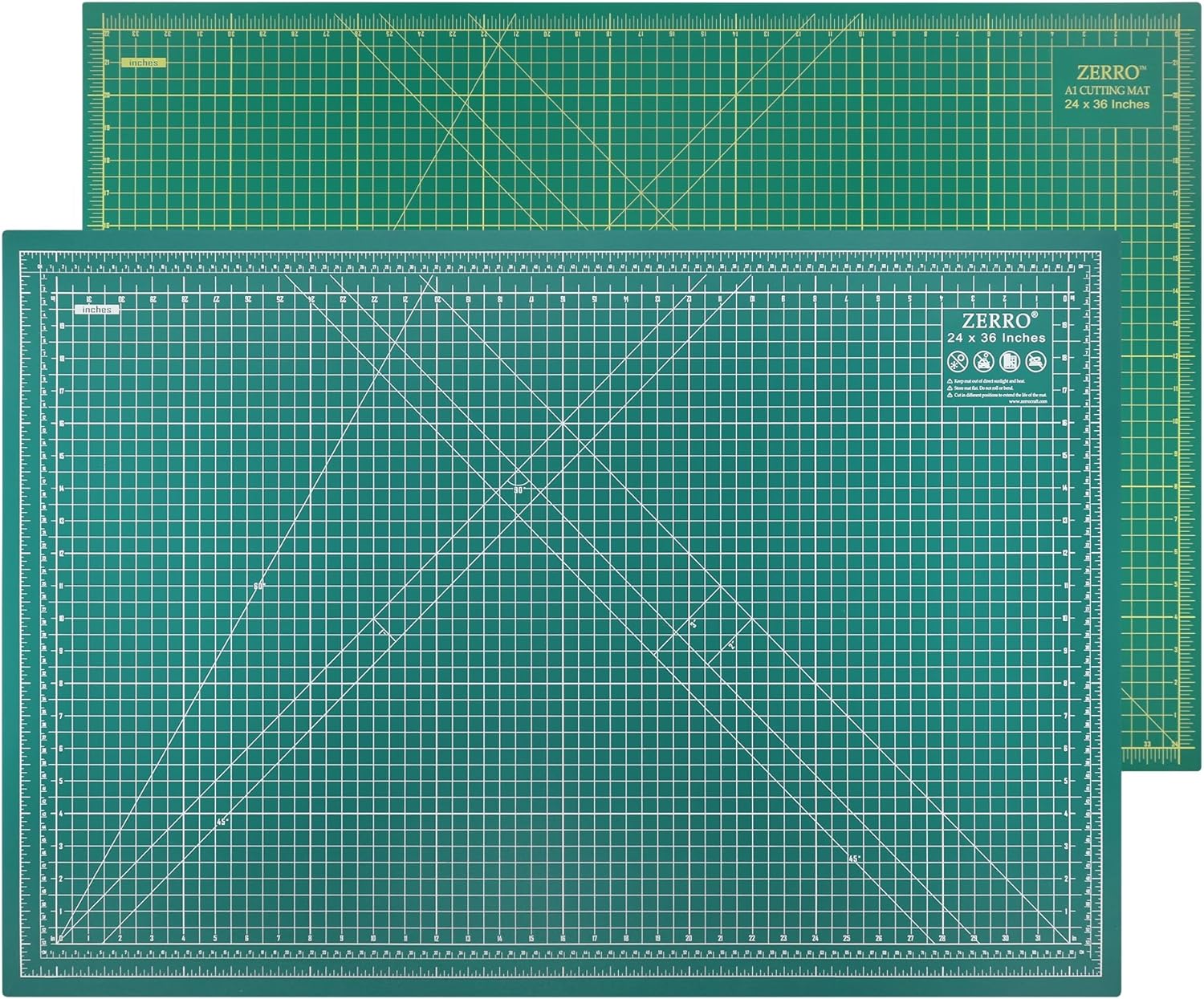 ZERRO Self Healing Cutting Mat 24in x 36in for Crafting Projects