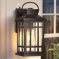 Outdoor Light Fixture Dusk to Dawn Porch Sconce - Oil Rubbed Bronze