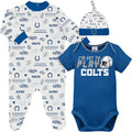 NFL Baby Boys 3-Piece Bodysuit Set - Soft Team Outfit