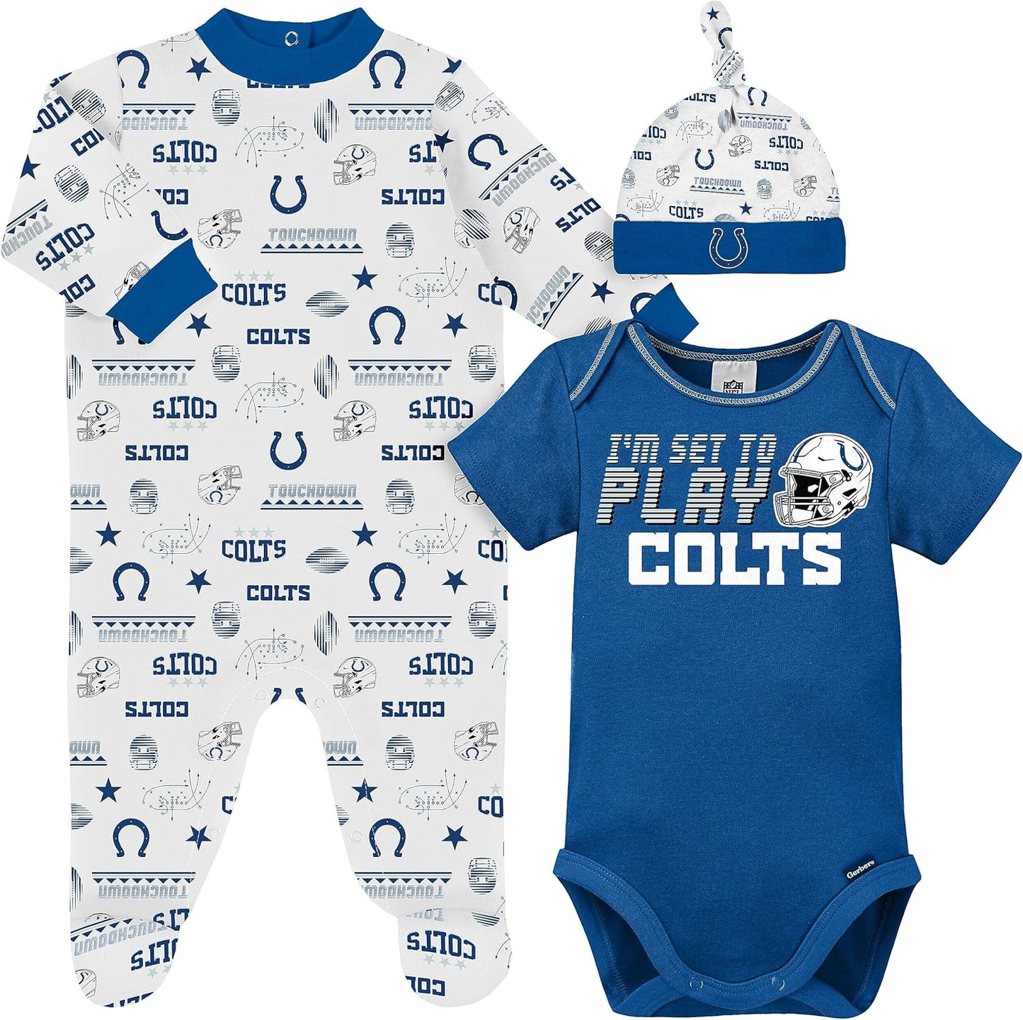 NFL Baby Boys' Bodysuit and Sleep 'n Play Set for Young Fans