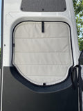VanEssential Insulated Magnetic Blackout Rear Door Covers - Cool Gray