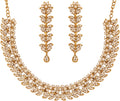 Touchstone Indian wedding jewelry set gold traditional necklaces