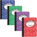 Composition Book Notebook - Hardcover Wide Ruled 4-Pack