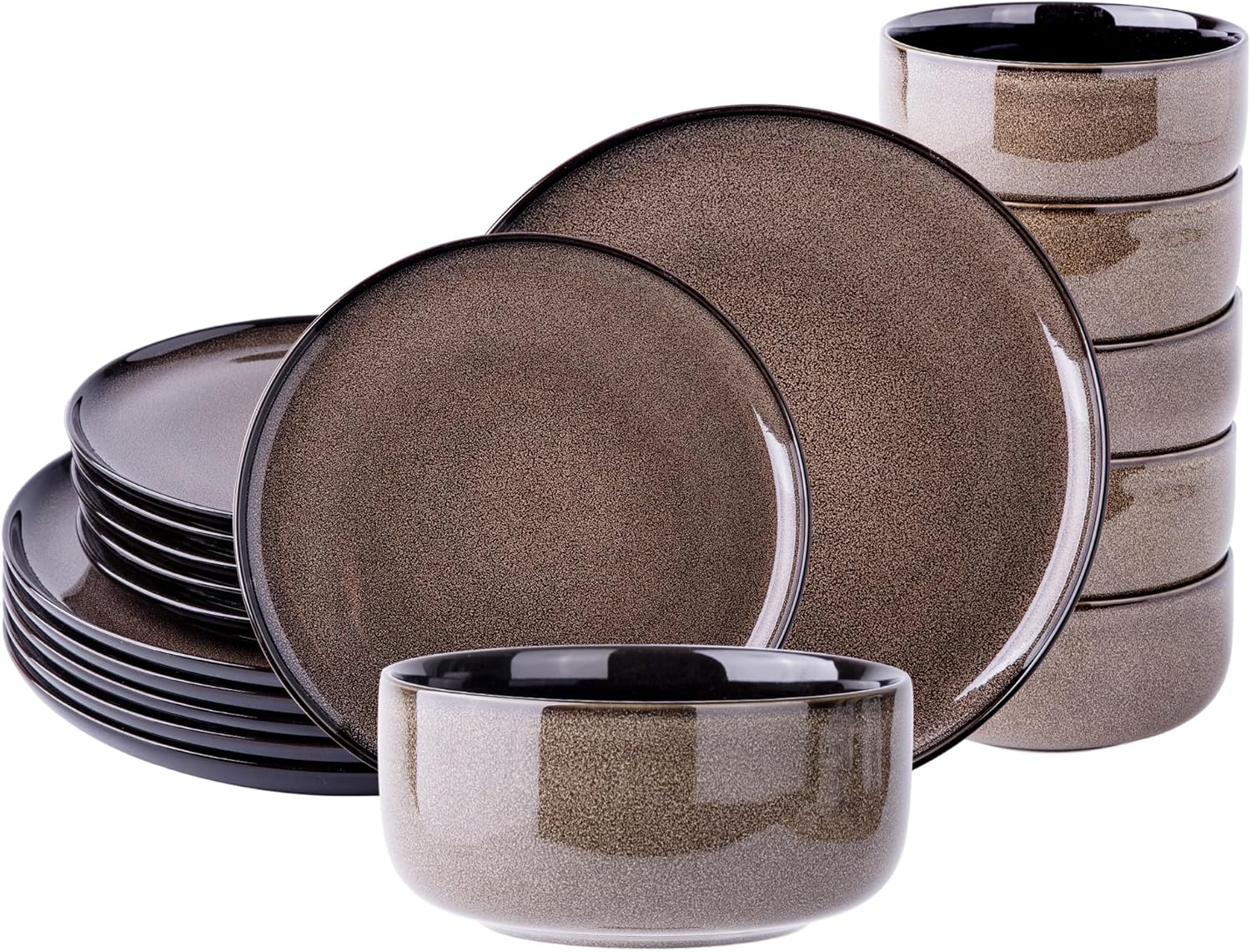 LeRatio Ceramic Dinnerware Set for 6 - Elegant and Durable