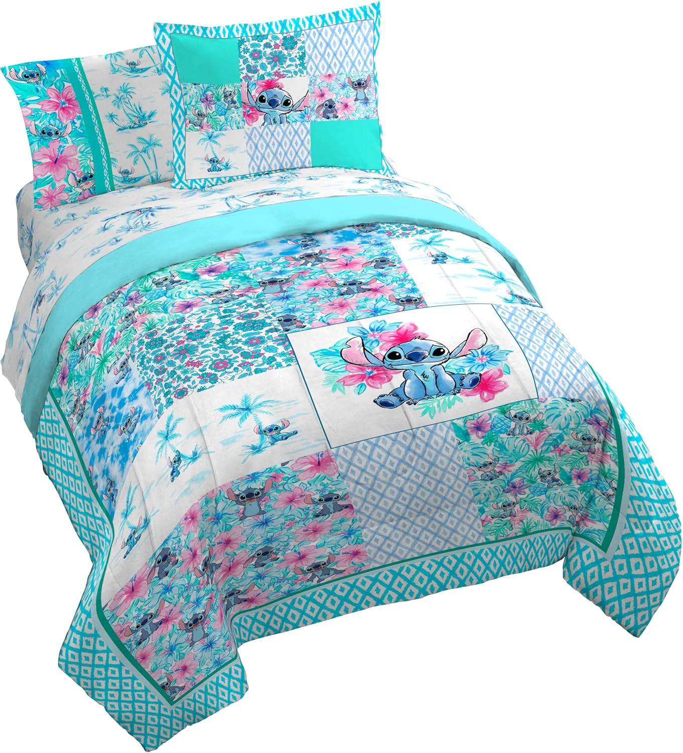 Lilo and Stitch Kids Comforter Set with Sheets and Pillow Covers