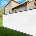 ShadeMart 5 ft x 65 ft Fence Privacy Screen White - Heavy Duty 170 GSM