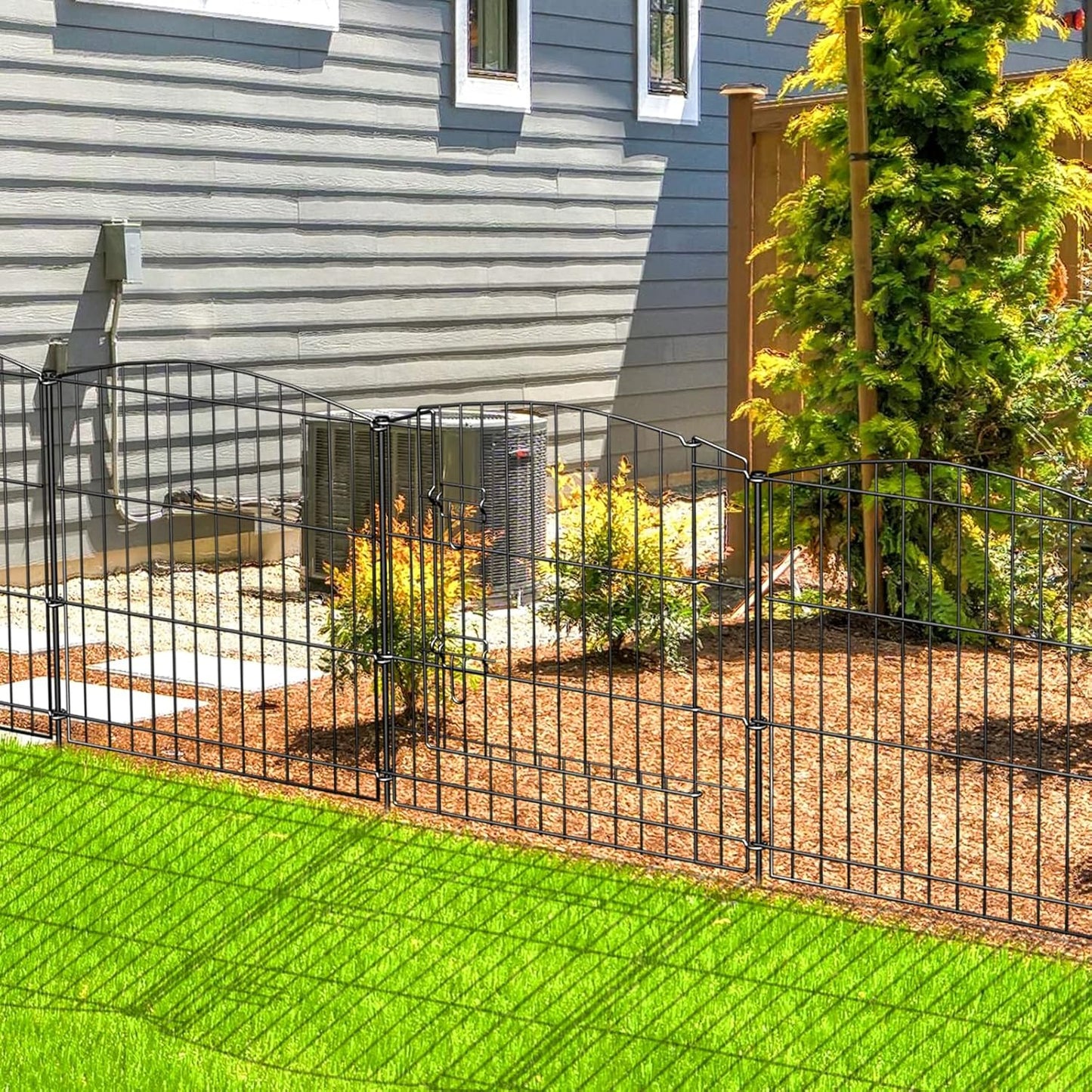 INJOPEXI Decorative Garden Fence Panels for Outdoor Spaces